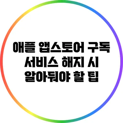 애플 앱스토어 구독 서비스 해지 시 알아둬야 할 팁